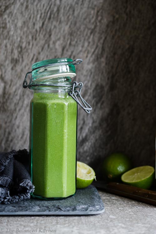 Spinach, Cucumber, Apple & Lime Green Smoothie