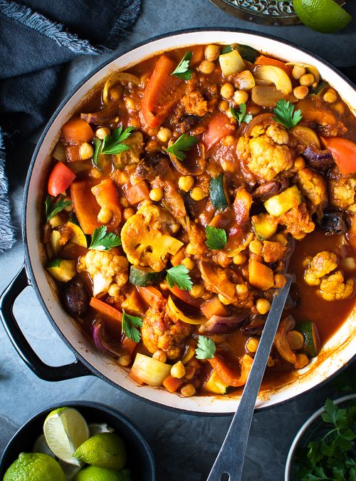 Easy, One Pot, Moroccan Vegetable Tagine