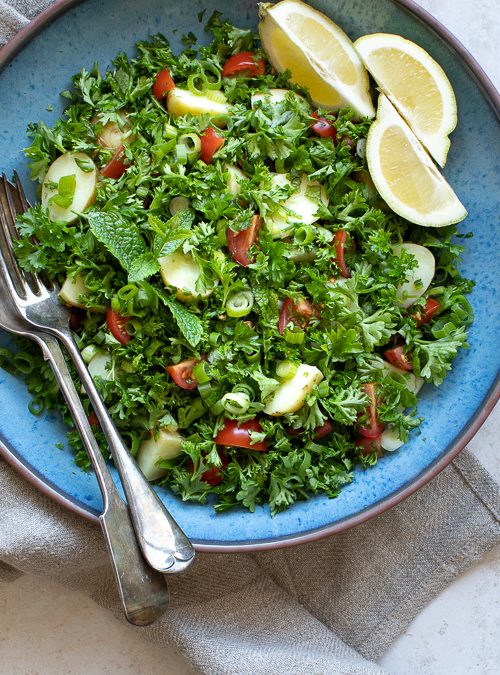 Tabbouleh – Parsley, Mint, Potatoes, Tomatoes & Spring Onion